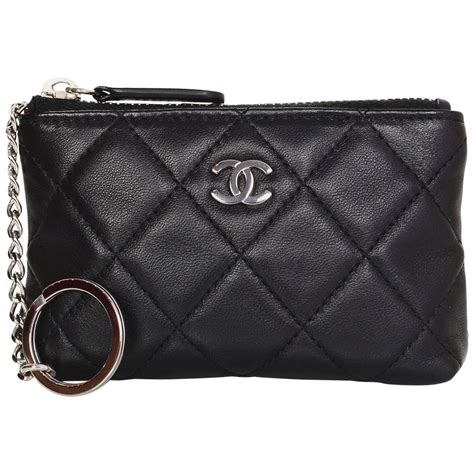 chanel zipper coin purse|Chanel key pouch.